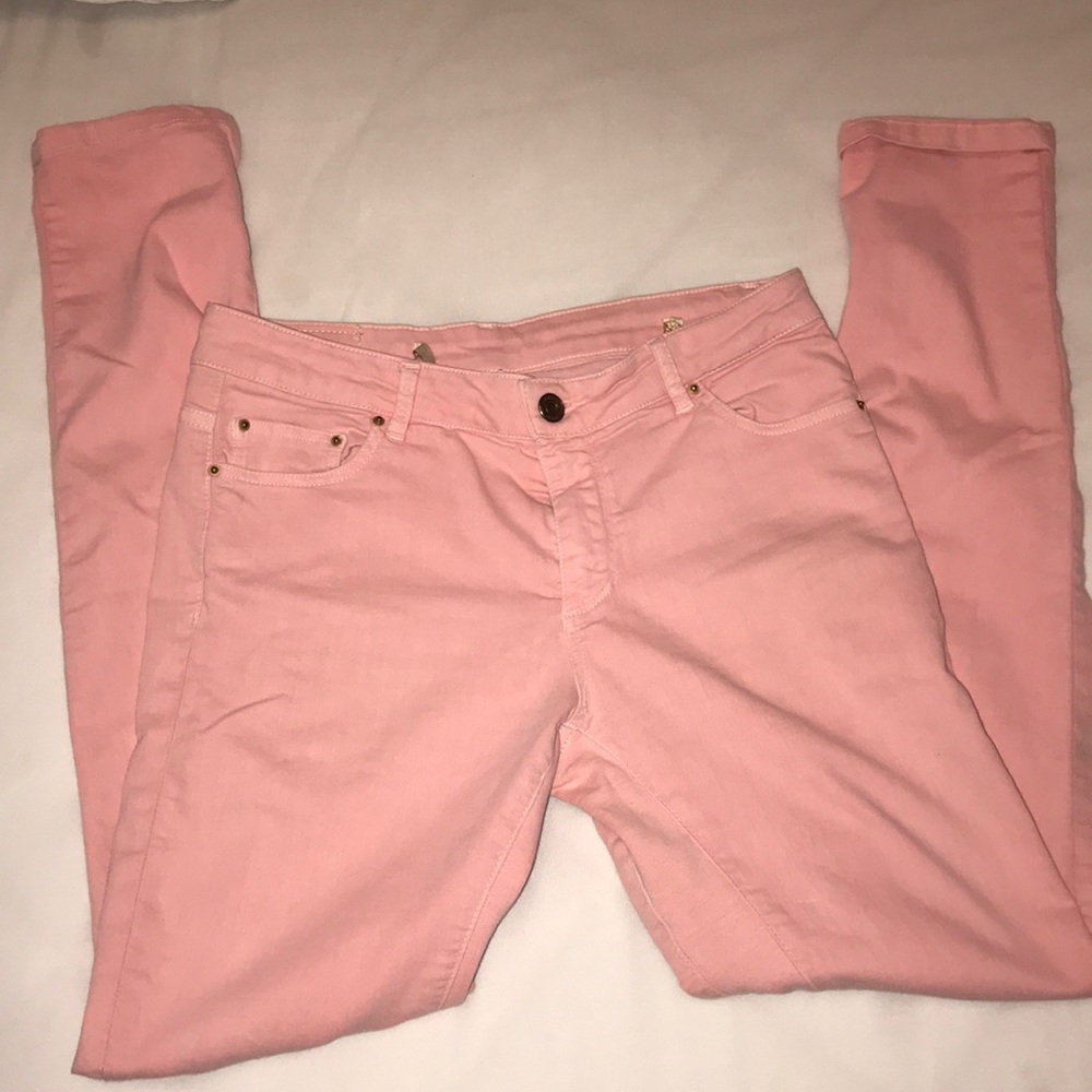 Zara pink denim jeans
